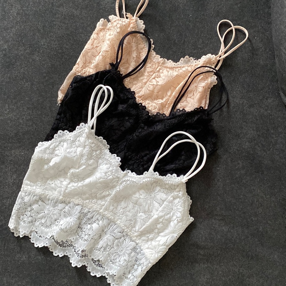 Bralettes, set of 3